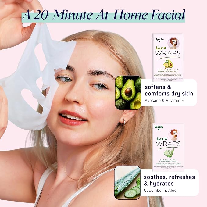 SpaLife 10 Piece Korean Face Mask & Moisturizing Hand Gloves Set | Foot Mask Socks for Dry Cracked Hands & Feet | Korean Skincare Cuticle Repair Mask Women | Self Care Gifts for Women | 10 Pack