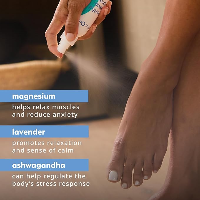 Plus One Blissful Sleep Spray – Magnesium, Lavender & Ashwagandha | Menopause-Friendly Aromatherapy Mist, Hormone-Free, Fragrance-Free for Relaxation, Calm & Rest