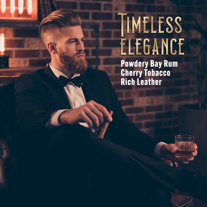 Bearded Mack Premium Beard Oil - The Roaring 20's - Bay Rum, Leather & Tobacco Scent - Softens, Removes Itch & Promotes Healthy Growth - Handcrafted in the USA, 1 oz