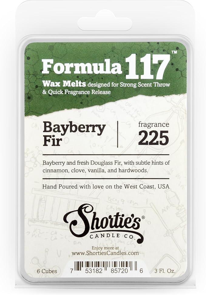 Shortie's Candle Company Pine Premium Wax Melts Variety 3 Pack - 9 Oz., Strong & Long Lasting, Non-Toxic - Made with Essential & Natural Oils - Formula 117
