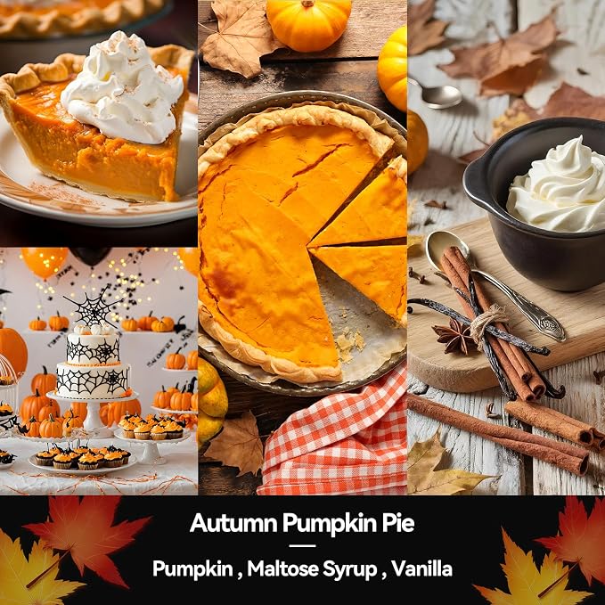 Pumpkin Pie Candle – Holiday Winter Scented Candles, Warm Spiced Pumpkin Aroma for Christmas Home Décor, Cozy Seasonal Candles Gift for Women & Men, Long-Lasting Soy Wax Candle