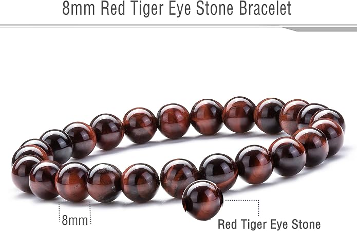Men Women 8mm Natural Stone Lava Rock Diffuser Bracelet Elastic Yoga Agate Beads Bracelet Bangle