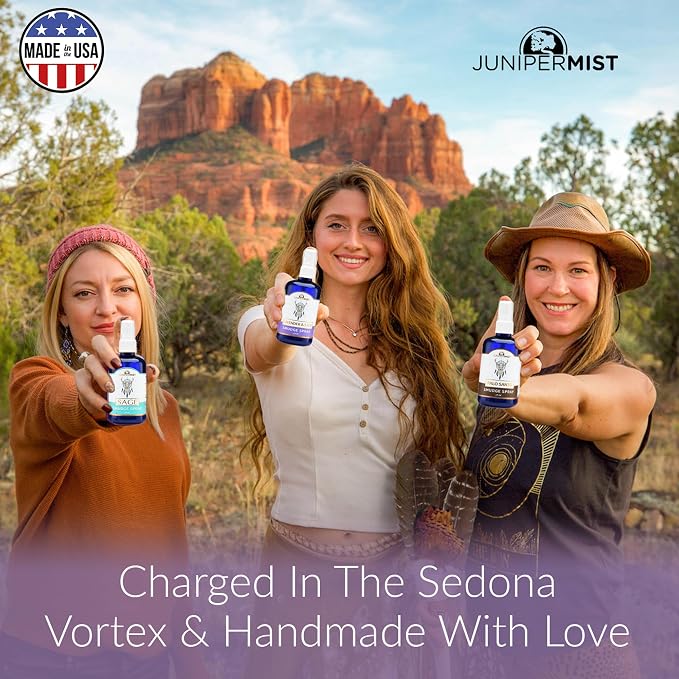 Lavender & Sage Smudge Spray (114ml), Lavender Spray with White Sage Essential Oil, Calm & Cleansing Negative Energy, Spiritual Room Spray, Smokeless Smudge Spray, Yoga Spray UK