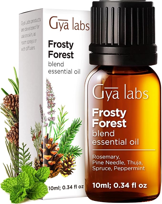 Gya Labs Frosty Forest Essential Oil Blend - Revitalizing & Invigorating (0.34 Fl Oz)