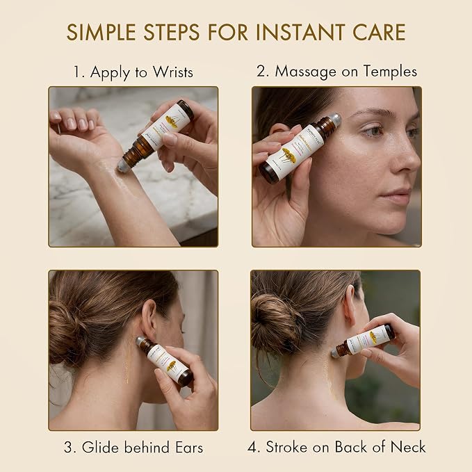 Majestic Pure Helichrysum Essential Oil, 10ml Roll-On | Helichrysum Italicum, Grapeseed Oil, Skin Care, Stress Relief