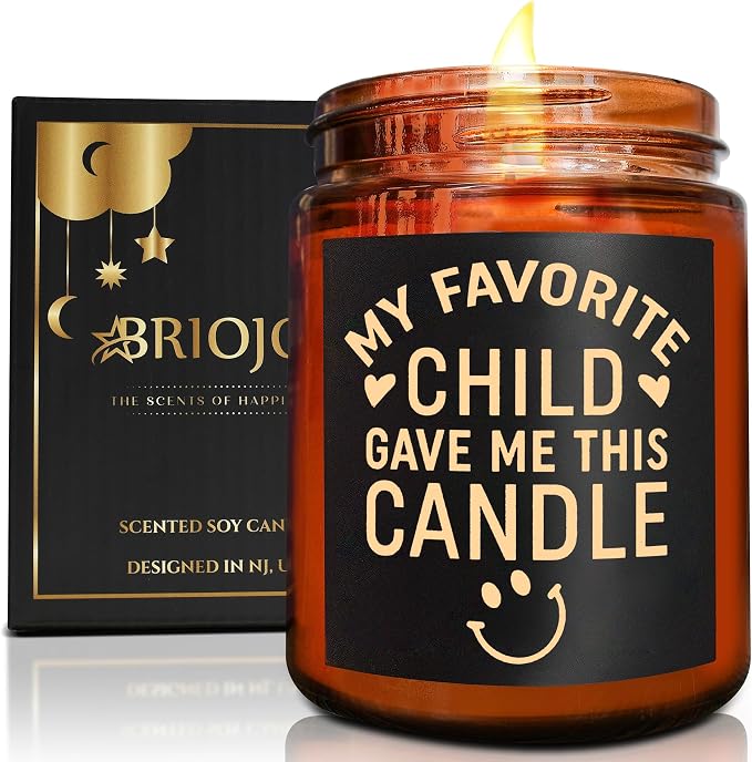 Funny Gift for Mom Dad Grandma - Candles for Birthday Mothers Day Fathers Day - Aromatherapy Relax Gifts for Women Men - Non Toxic, Natural Soy Wax Lavender Vanilla Calming Jar Candle for Home
