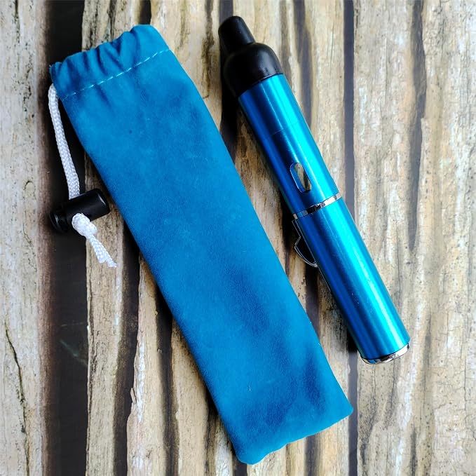 Torch Lighter,Handheld Multifunctional All-in-One Tube Built-in Detachable Windproof Lighter,Butane Flashlight Handheld Lighter,Sky Blue