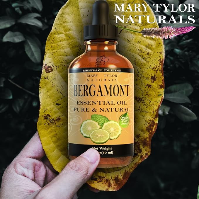 Bergamot Essential Oil (1 oz), Premium Therapeutic Grade, 100% Pure and Natural, Perfect for Aromatherapy, Diffuser, DIY by Mary Tylor Naturals