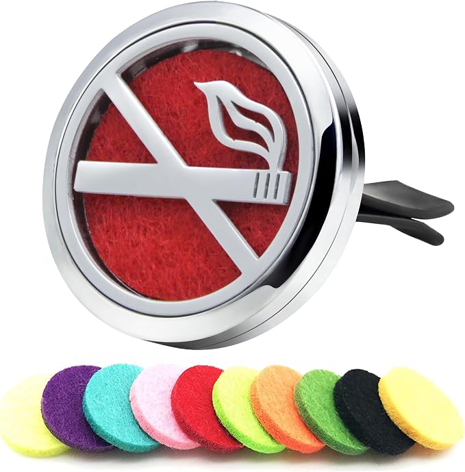 30mm Car Diffuser Vent Clip Aromatherapy Car Essential Oil Diffuser Vent Clips Car Air Fresheners Scents Diffuser Vent Clip (No Smoking)