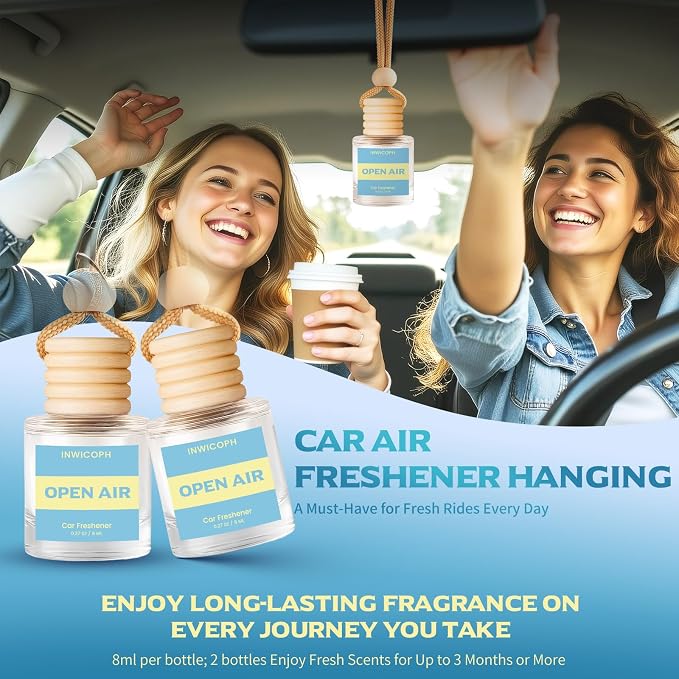 Car Air Freshener Diffuser Hanging, Open Air Fragrance Oil
