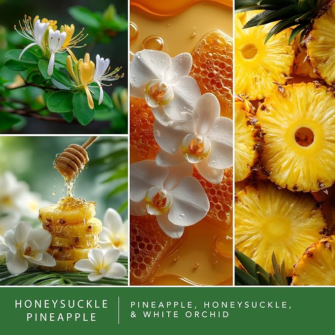 ScentSationals Honeysuckle Pineapple Scented Wax Melts - Pineapples, Honeysuckles, & White Orchid, 10oz (24 Cubes)