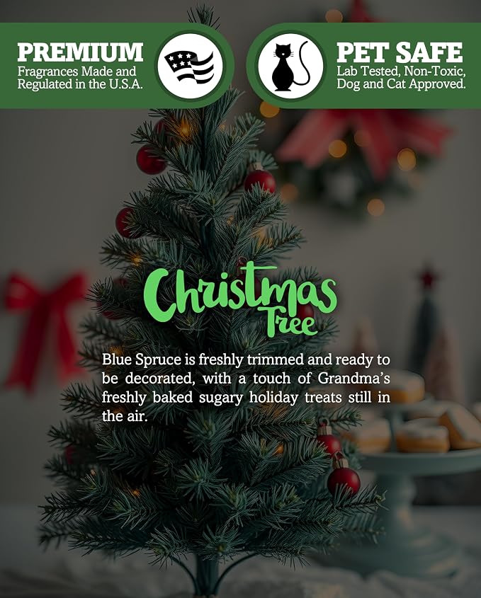 Shortie's Candle Company Christmas Tree Premium Wax Melts - 3 Oz., Strong & Long Lasting, Non-Toxic - Made with Essential & Natural Oils - Formula 117
