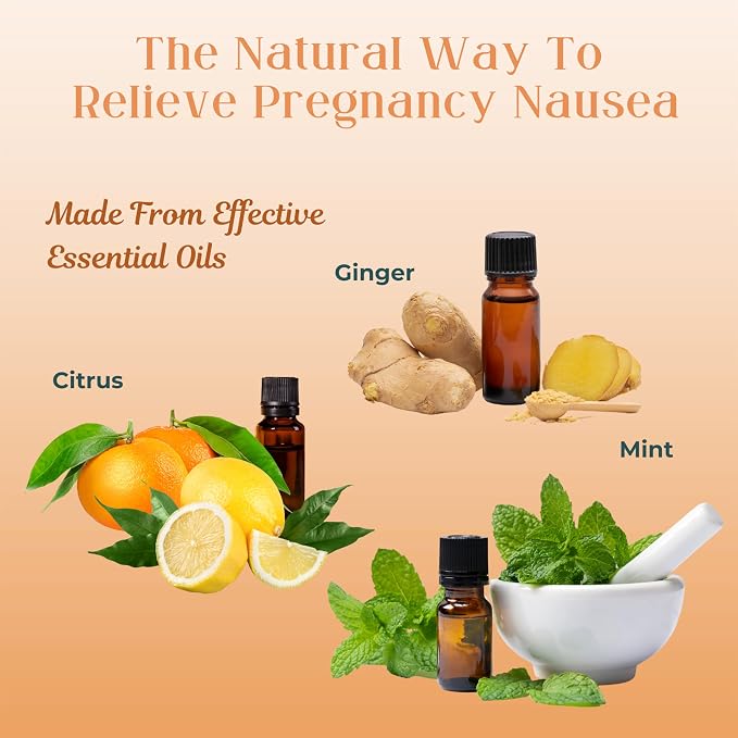Three Lollies Preggie Drops Pregnancy Nausea Relief Drops with Essential Oils, Morning Sickness and Queasy Stomach Support for Pregnant Women, Sour Raspberry, 32 Count