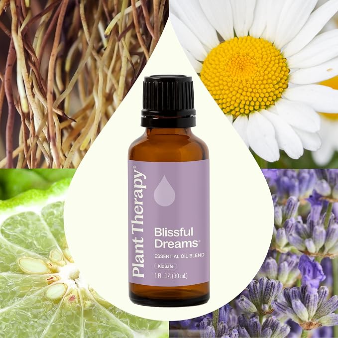 Plant Therapy Blissful Dreams Essential Oil Blend, 30 mL (1 oz), 100% Pure, Undiluted, Natural Aromatherapy for Promoting A Good Night's Sleep