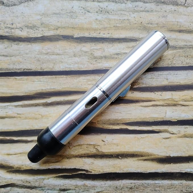 Torch Lighter,Handheld Multifunctional All-in-One Tube Built-in Detachable Windproof Lighter,Outdoor,Indoor,Camping,Candle,Birthday,Silver(2PCS)