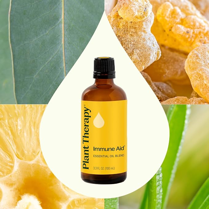Plant Therapy Immune Aid Essential Oil Blend 100 mL (3.3 oz) 100% Pure, Undiluted, Natural Aromatherapy, Natural Immune Support, Fresh Scent