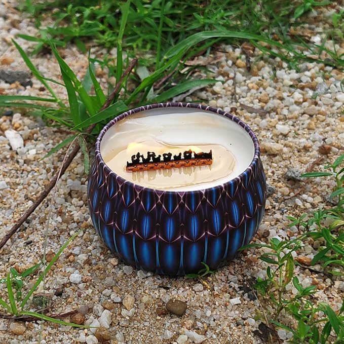 10 Set Wood Candle Wick Grid Design Large Wooden Wick 1.6x1.8inch / 40x45mm (Width*Height), Natural Crackling Wood Wick Core with Iron Stands for Soy Candle Making Handmade Candles Supplies