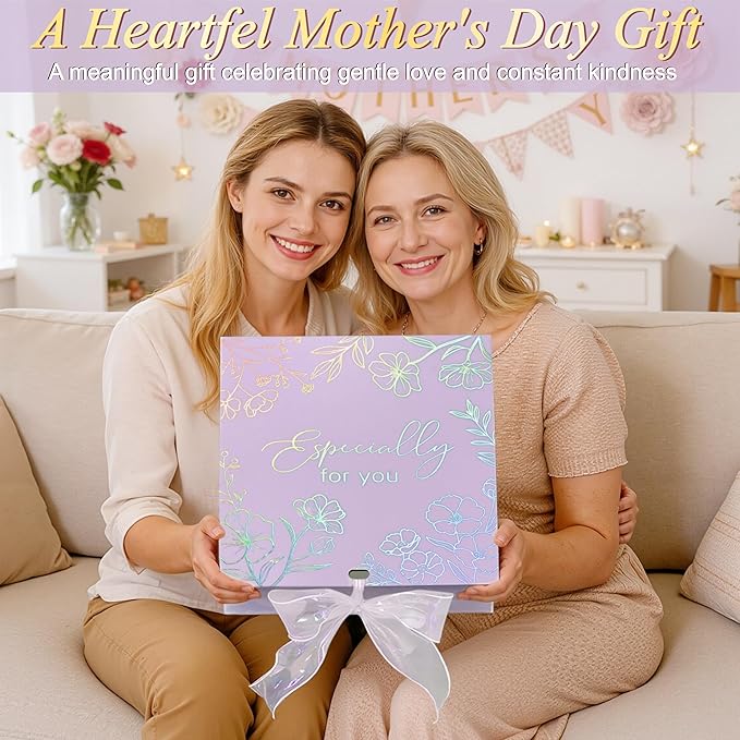 Spa Gifts for Women Bath Gift Set, Lavender Relaxing Spa Gift Baskets Home Bath Set Self Care Kit Care Package Thank You Birthday Mothers Day Easter Gifts for Women Mom Friends Sister Teen Girl Wife