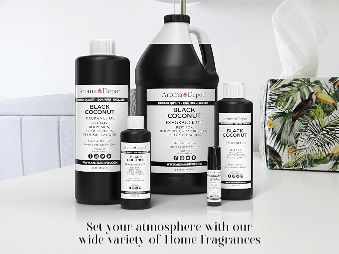30 ml. Black Coconut Roll-on Perfume/Skin Body Fragrance Oil. Our Interpretation, Pure-Uncut. Add a Few Drops to Your Aromatherapy Diffuser. Smell Good All Day, Any Day!