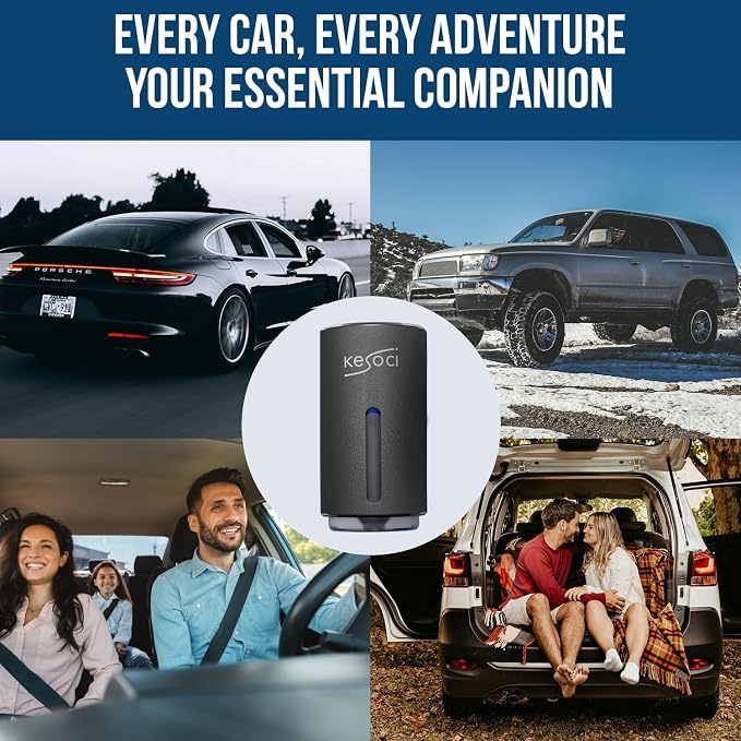 Car Air Freshener Refill for Smart Car Diffuser, 3 x 10ml Fragrance Oil Refills, Vent Clip Compatible, Long Lasting Car Diffuser Refill (Rose)