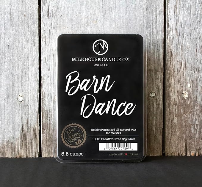 Milkhouse Candle Company Barn Dance Soy Wax Melts - Bergamot | Patchouli Leaves | Sandalwood Scented - 5.5 oz, Hand-Poured, Made in the USA