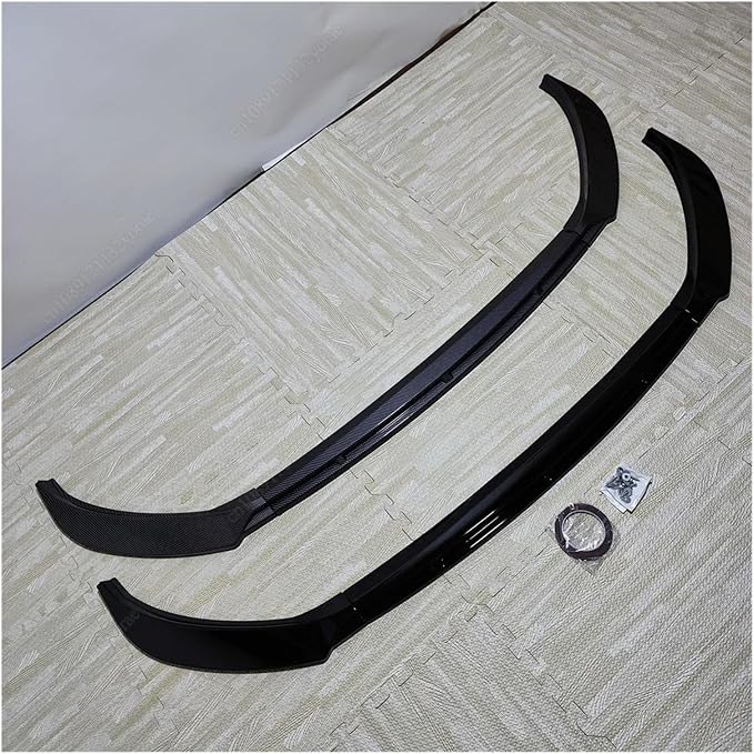 For Seat Ibiza MK5 Standard/FR 2017-2024+ Car Front Bumper Lip Lower Diffuser Splitter Canard Spoiler Body Kit Tuning ABS Black(Gloss Black)