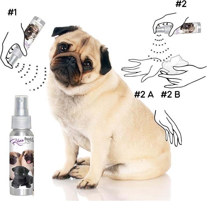 The Blissful Dog Pug Relax Dog Aromatherapy Spray for Your Dog's Anxiety