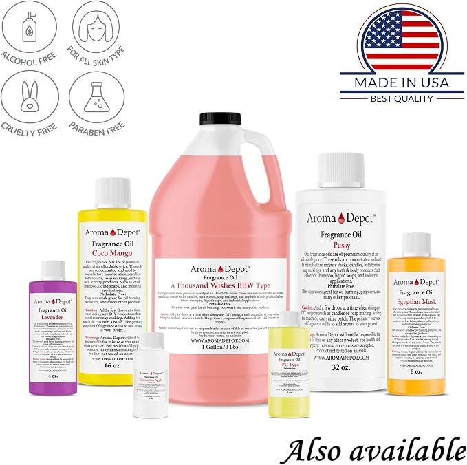 Aroma Depot Egyptian Musk Perfume/Body Oil (7 Sizes) Our Interpretation, Premium Quality Uncut Fragrance Oil Musk scent (2 Ounce Plastic Bottle (60ml))