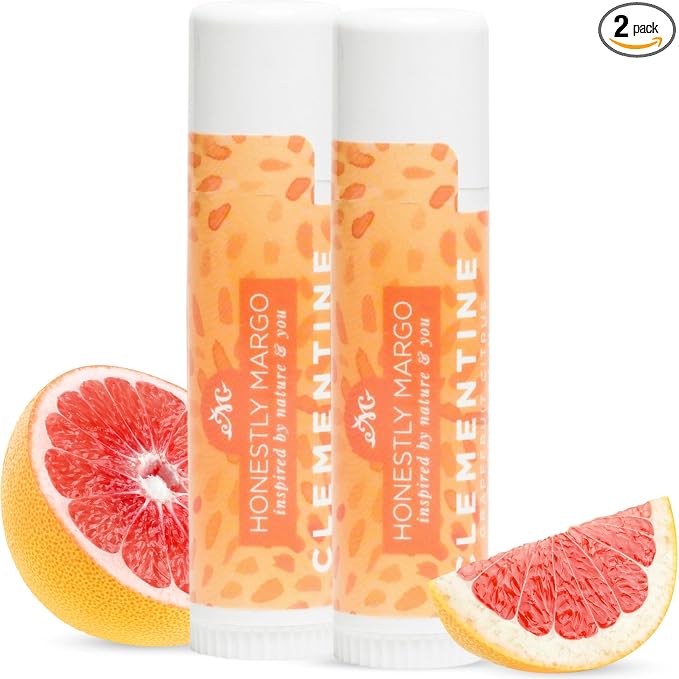 Honestly Margo Aromatherapy Balm Stick (Citrus Grapefruit, Pack of 2) – Organic Orange Essential Oil, Body Balm & Lip Balm | Aromatherapy Stick & Nasal Stick | Natural Citrus Oil, Women Self Care