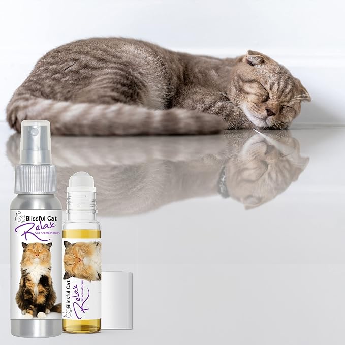 The Blissful Cat Relax Aromatherapy Spray for Your Cat's Anxiety, 2.67-Ounce