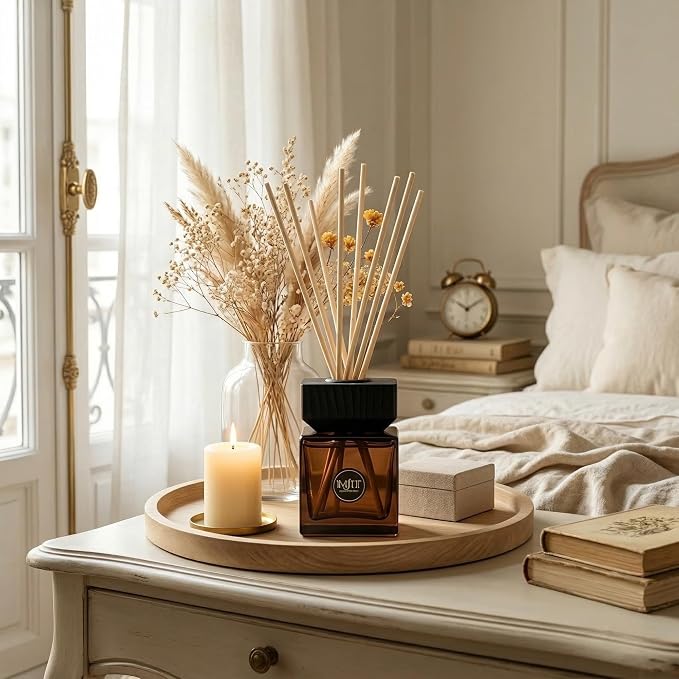 Vi-Chian-mas IMJITT Reed Diffuser - Secrets of Siam Collection, Premium Home Fragrance Diffuser with Authentic Thai Botanicals, Brazilian Orange, Sweet Jasmine & Star Anise Scent for Decor