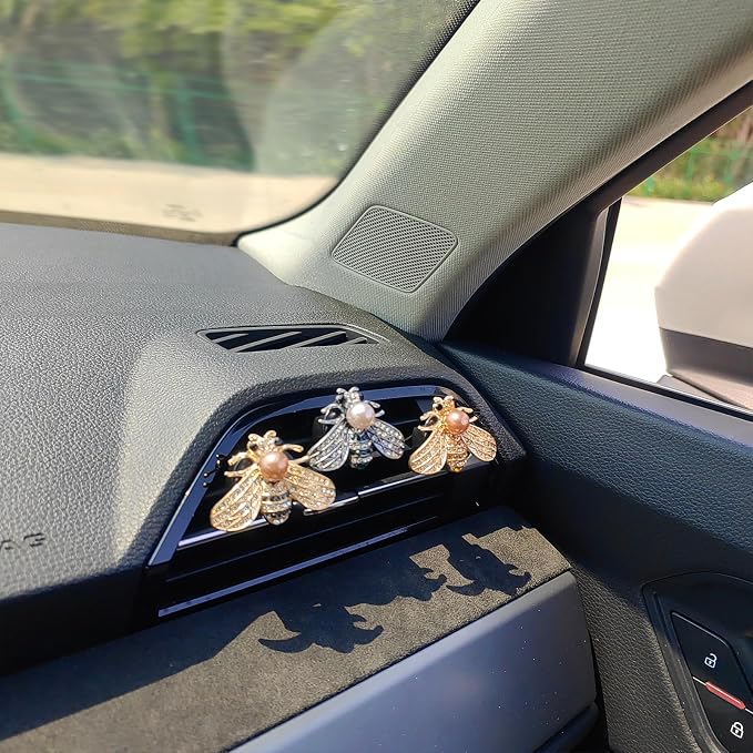Bling Car Air Freshener Vent Clips, Cute Diffuser Vent Clip Decoration, Unique Car Accessories for Women and Men