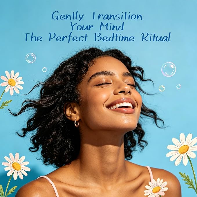 Nighttime Passive Diffuser Premium Lavender & Chamomile Essential Oil Blend | Portable Luxury Aromas for Sleep & Relaxation Support, Net Wt. 0.07 oz (2g)
