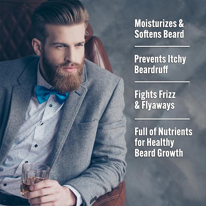 The Bearded Mack – Command & Conquer Beard Oil | Key Lime, Rosemary & Cedarwood Cologne Scent | Softens, Hydrates & Controls Beard | Non-Greasy Daily Beard Conditioner for Men | 1oz