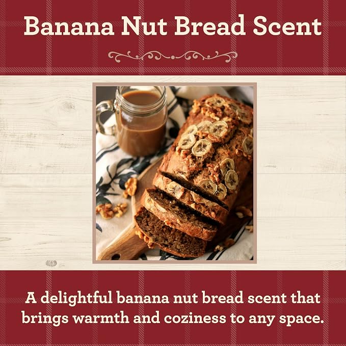 Our Own Candle Company, Banana Nut Bread Scented Mason Jar Candle, 100 Hour Burn Time - 13 Ounces