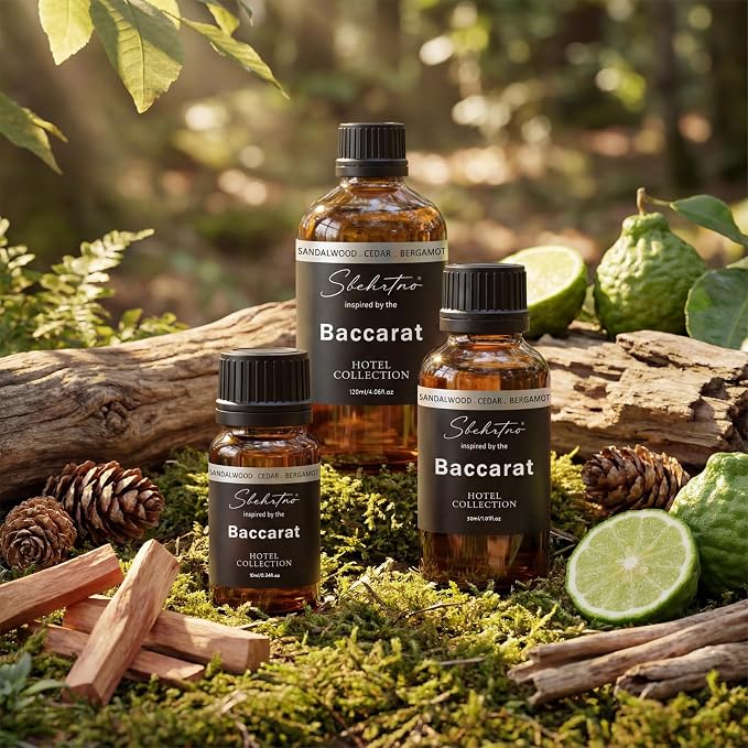 Hotel Collection Diffuser Oil – Inspired by Baccarat Hotel Scent – Sandalwood, Bergamot & Cedarwood – for Essential & Waterless Diffusers (4 Fl Oz (Pack of 1))