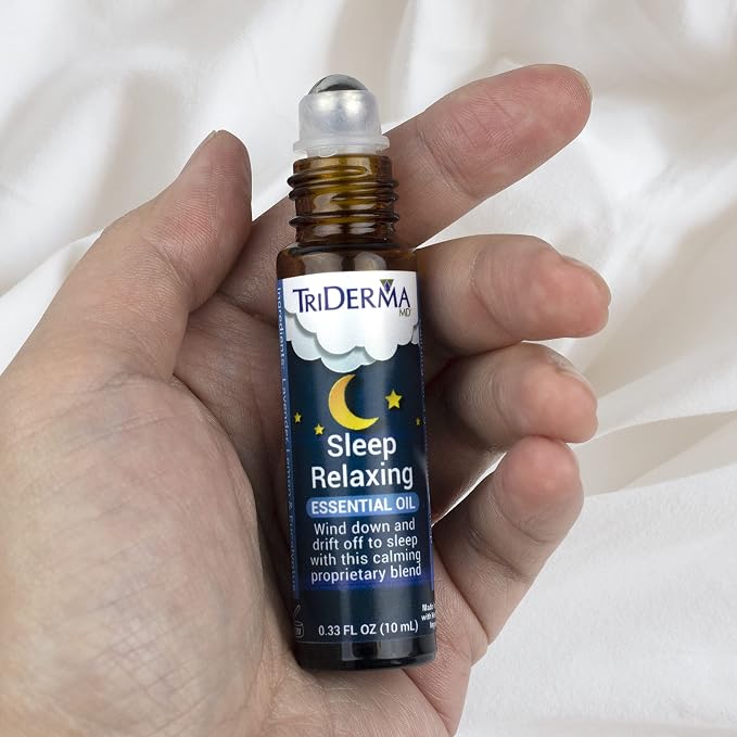TriDerma Sleep Relaxing Essential Oil Bedtime Blend with Calming Lavender