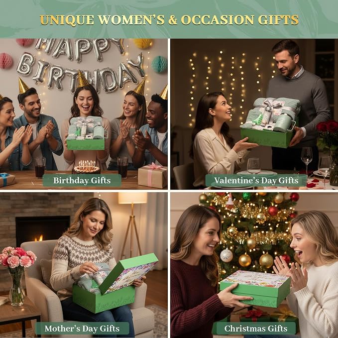 Get Well Soon Gift Baskets for Women Self Care Gifts Birthday Spa Gift Set Thinking of You Relaxation Stress Relief Care Package After Surgery Recovery Gifts Comfort Encouragement Gifts