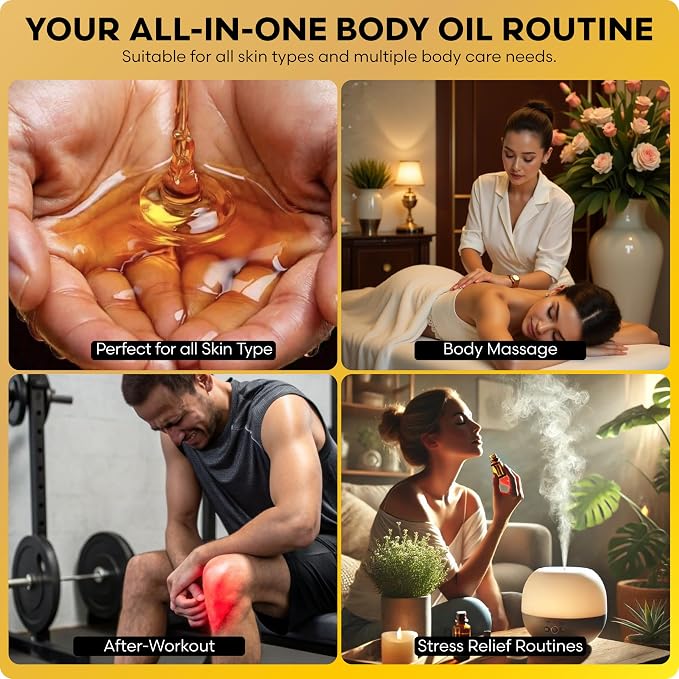 Brookstone Jojoba Multi-Use Essential Oil - Enriched with Jojoba, Almond & Olive Oil - Body, Hair & Skincare Oil