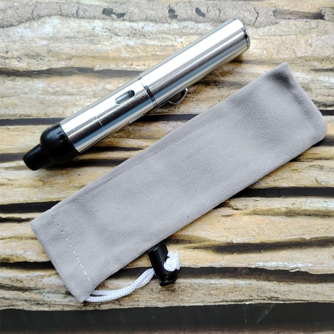 Torch Lighter,Handheld Multifunctional All-in-One Tube Built-in Detachable Windproof Lighter,Outdoor,Indoor,Camping,Candle,Birthday,Silver(2PCS)