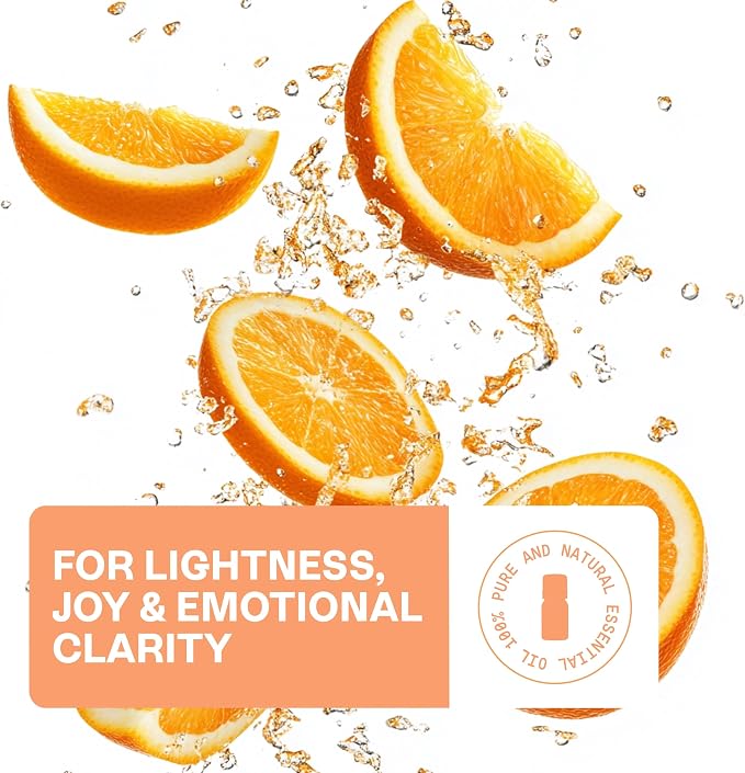 Beauts Sweet Orange Essential Oil – 100% Pure & Natural – Essential Oil for Diffuser, Skin, Hair & Aromatherapy – Fresh Citrus Scent – Vegan – 10 mL (0.33 fl oz)