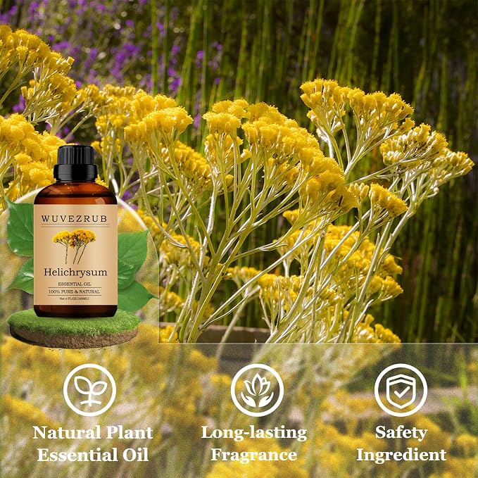 Helichrysum Essential Oils 120ML, Pure Helichrysum Essential Oil for Aromatherapy Diffuser - 4 Fl Oz