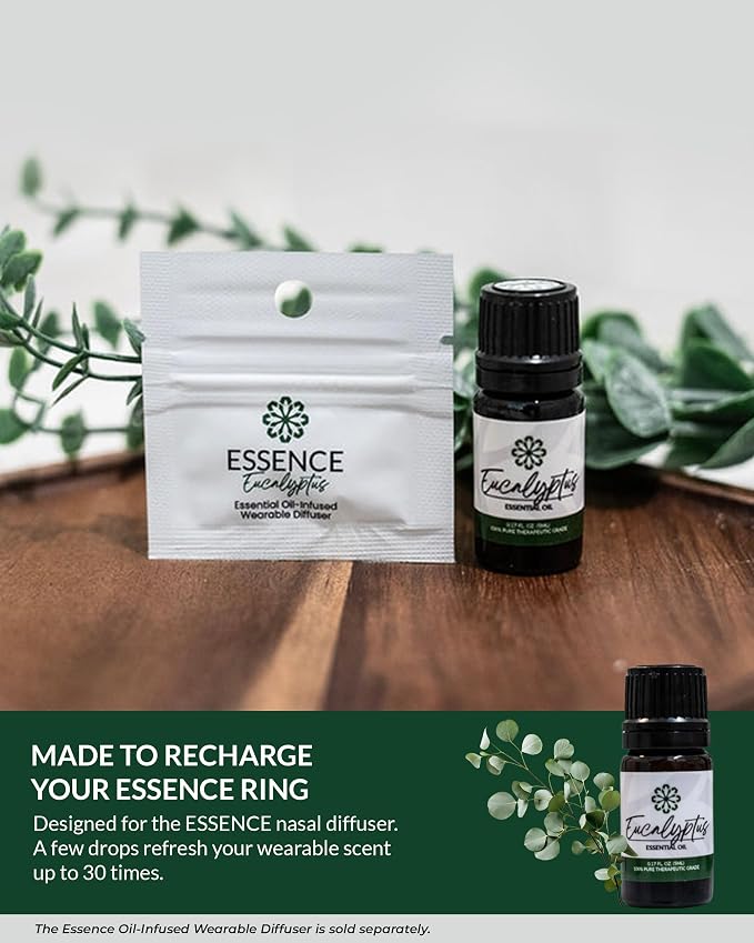 Essence Eucalyptus Essential Oil, 5 ml | Aromatherapy Oil for Diffusers & Personal Use | Natural Fragrance for Relaxation, Clarity & Wellness | Made in USA | Fresh & Revitalizing Scent