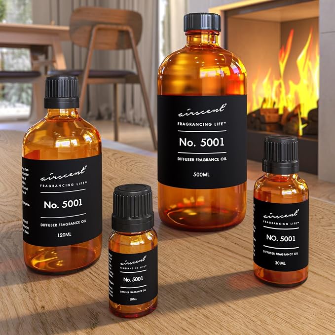 AirScent Bac. Rouge Inspired Diffuser Oil - Perfume Dupe - Premium Fragrance Oil No. 5001 for Ultrasonic and Waterless Diffusers and Crafting - 30 mL, 1 fl oz Glass Dropper Bottle