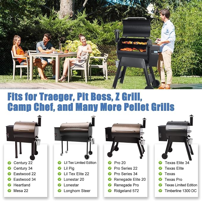 Criditpid BCA012 Heat Baffle Diffuser Replacement Parts for Traeger Tex Elite, Pro Series 34 / Pro Series 22, Z Grill, Pit Boss, Camp Chef, Flame Tamer Deflector for Many Other Pellet Grills Parts