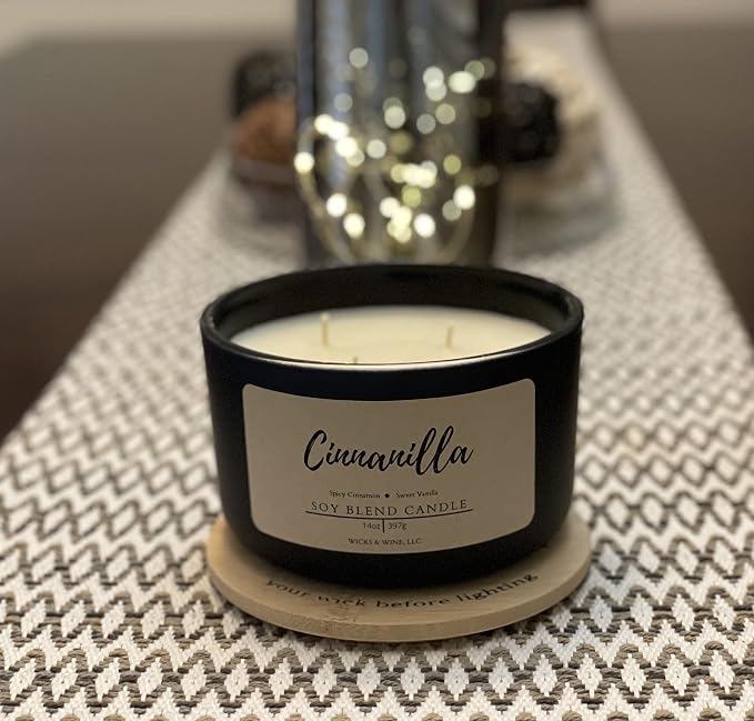 Wicks & Wine Candle (Cinnanilla)