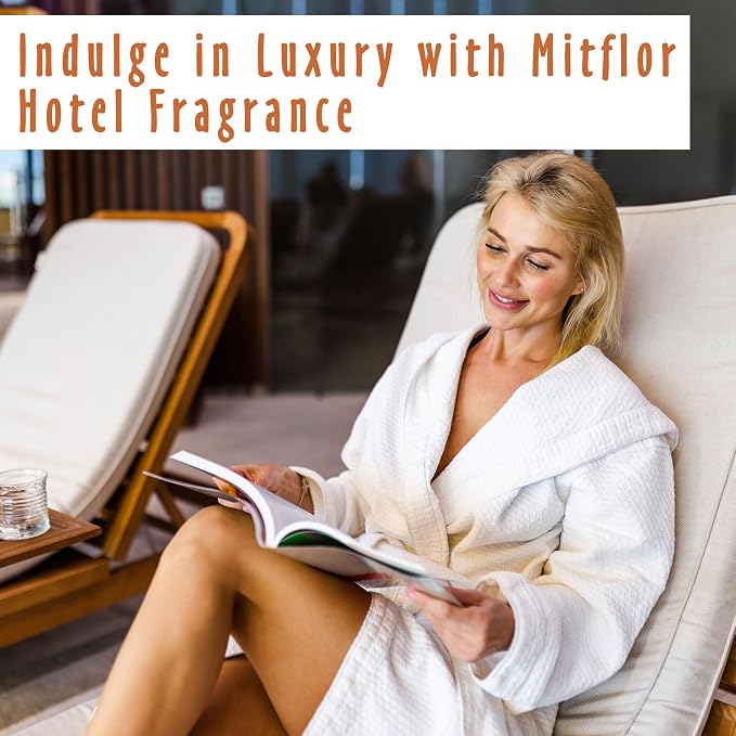 Reed Diffuser Set, MitFlor Citrus Amber Hotel Collection Diffuser 3.4 fl oz, Long-Lasting Fragrance Home & Bathroom Decor, Aromatherapy Diffuser Oil Gift Set