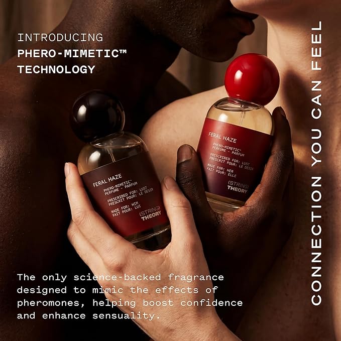STRING THEORY Pheromone Perfume for Women - Spicy & Sweet Vanilla Amber Boozy Gourmand Musk - Dark Rum, Vanilla, Creamy Tonka Bean - Lasts 4-6 Hrs Long - Pheromones Phero-Mimetic Eau de Parfum Perfume