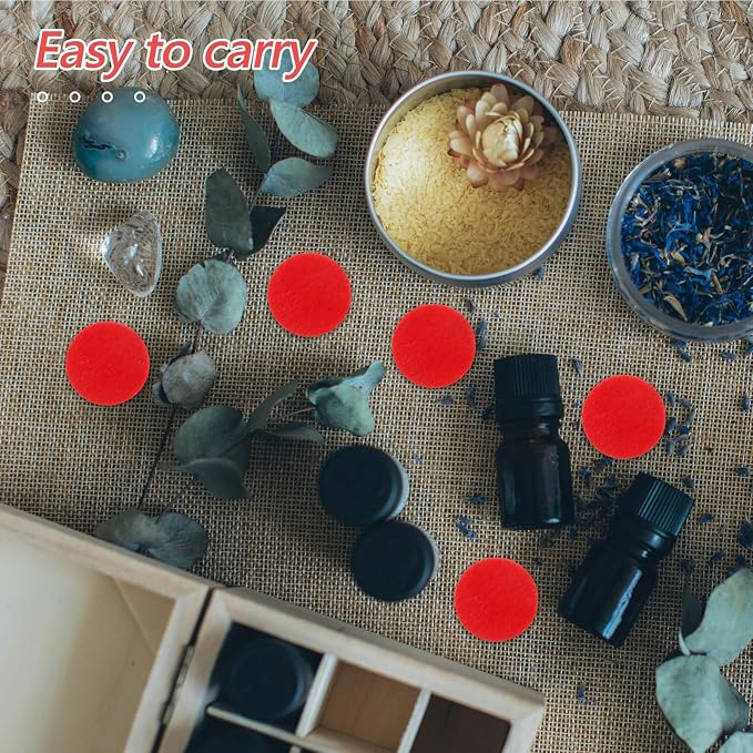 Zerodeko Essential Oil Diffuser Reusable Cotton Pads 100pcs Scenting Pads No Lint USA Bulk for Necklace Locket