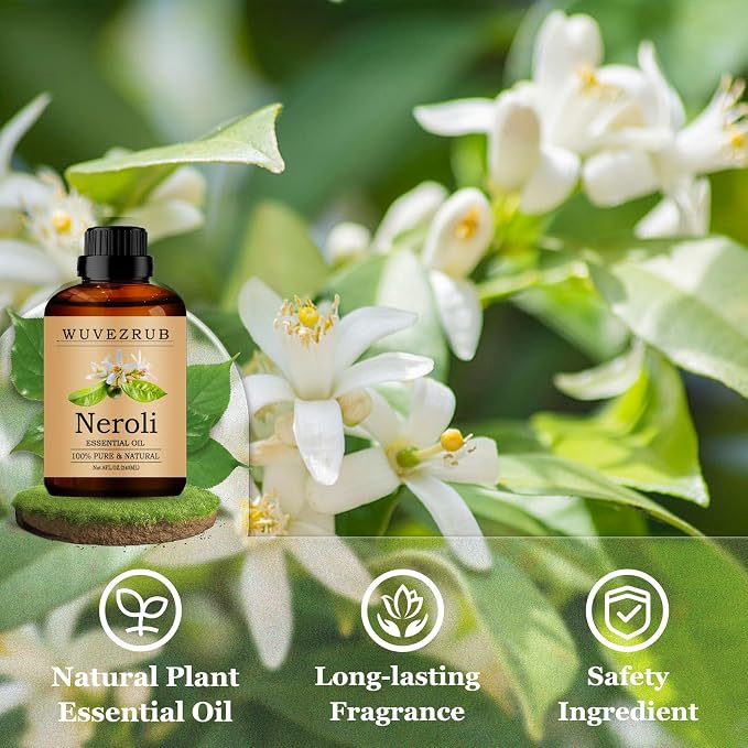 Neroli Essential Oils 240ML, Pure Neroli Essential Oil for Aromatherapy Diffuser - 8 Fl Oz